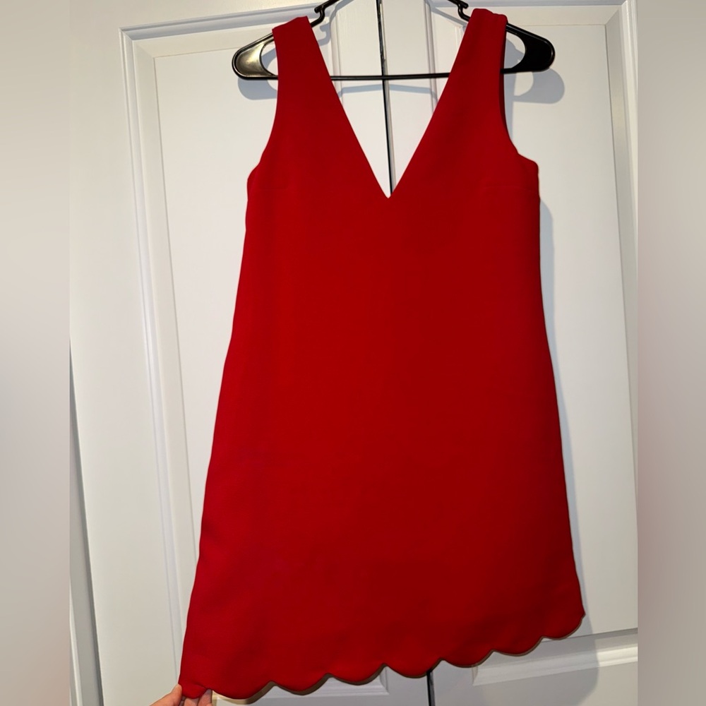 Tobi Red Mini Shift Dress